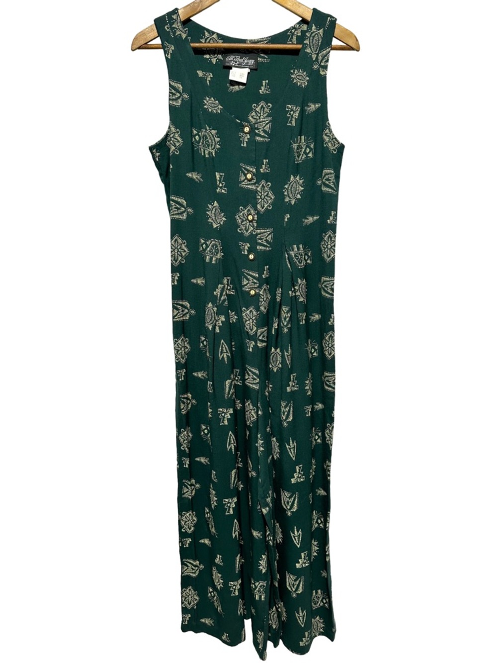 VINTAGE ALL THAT JAZZ | Boho Tribal Wide Leg Jumpsuit Festival